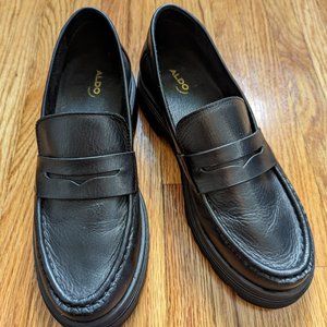 Aldo Genuine Leather Penny Loafers